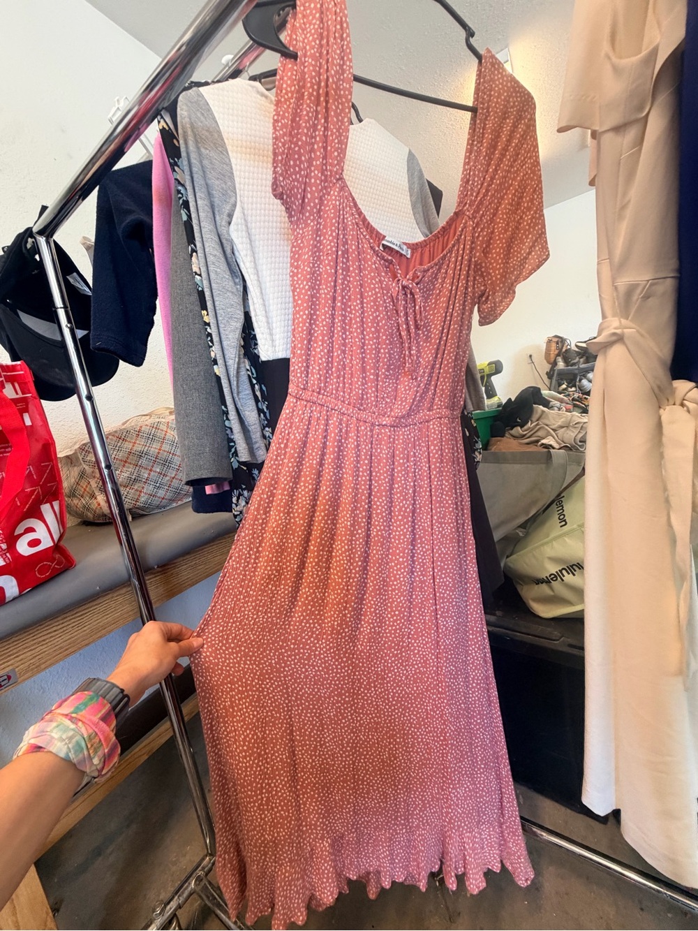 Abercrombie & Fitch Rose Pink Floral Maxi Dress